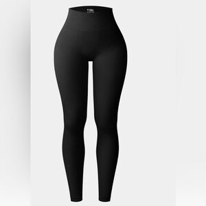 OQQ Ribbed Seamless Workout High Waist Athletic Pants